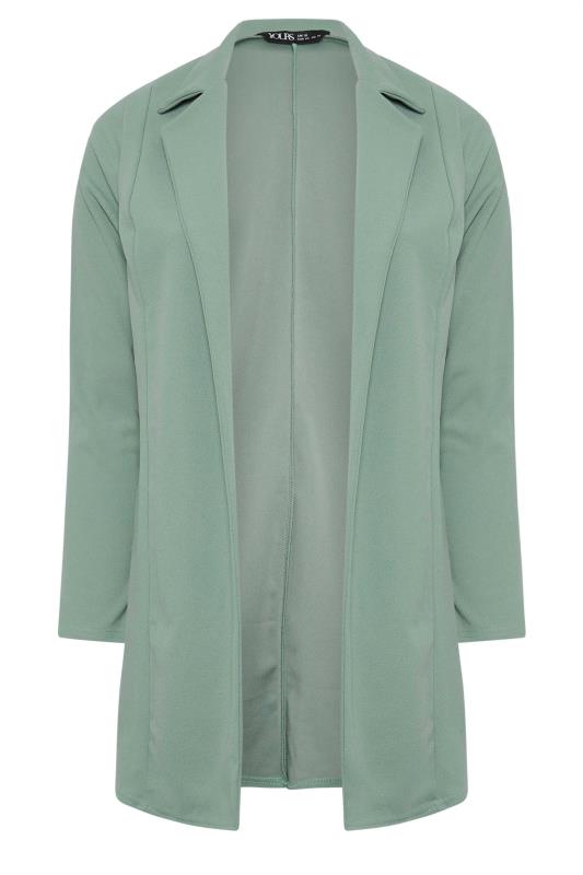 YOURS Plus Size Sage Green Blazer | Yours Clothing 5