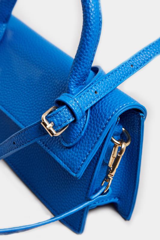 Cobalt Blue Top Handle Crossbody Bag | Yours Clothing  7