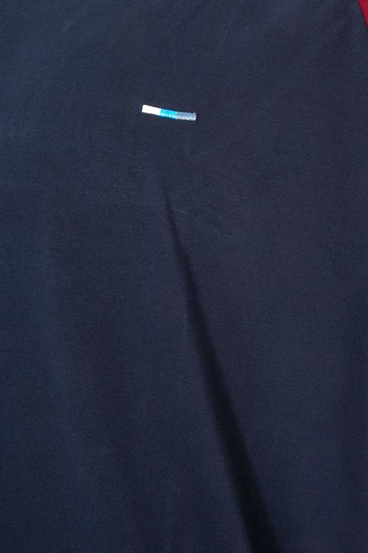 BadRhino Big & Tall Navy Blue Raglan T-Shirt 4