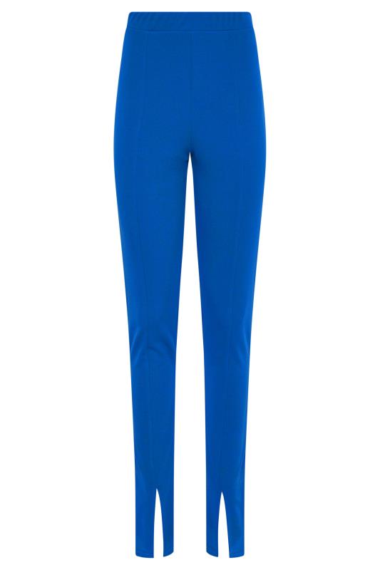 LTS Tall Cobalt Blue Split Front Slim Trousers 4