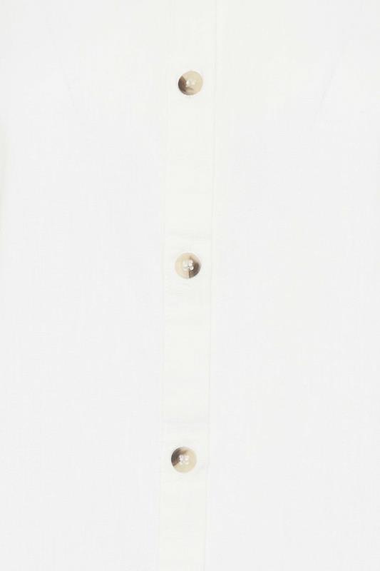 LTS Tall Women's White Sleeveless Linen Shirt | Long Tall Sally  5