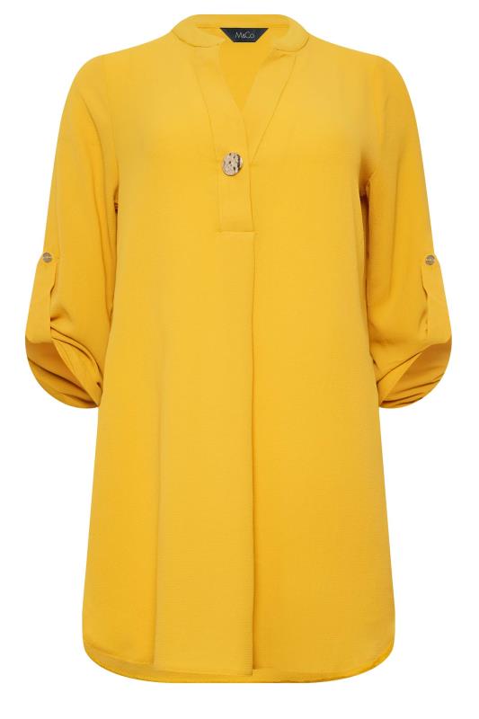 M&Co Yellow Long Sleeve Button Blouse | M&Co 6