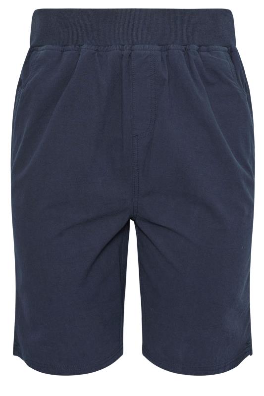 YOURS Plus Size Navy Blue Elasticated Cool Cotton Shorts | Yours Clothing 5
