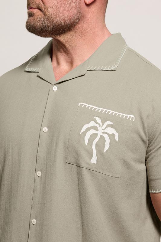 BadRhino Big & Tall Brown Heavyweight Embroidered Shirt | BadRhino  5
