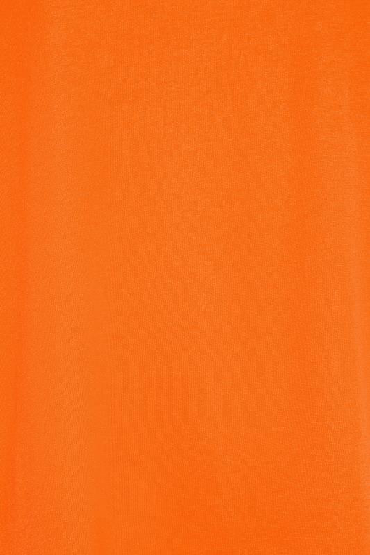 YOURS Curve Plus Size Orange Basic T-Shirt | Yours Clothing  4