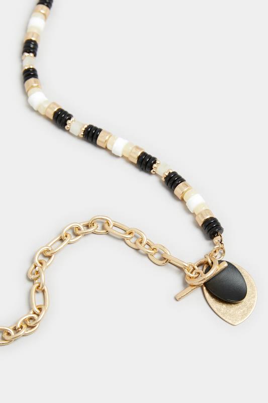 Gold Stone Mix Necklace | Yours Clothing 3