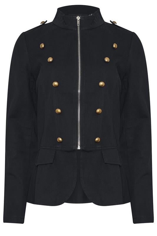 LTS Tall Women's Black Military Jacket | Long Tall Sally 5