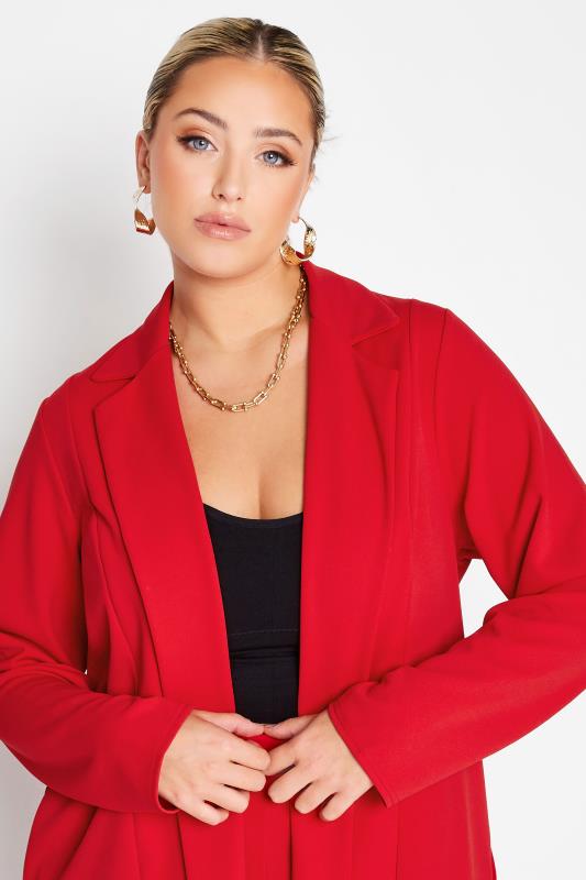 LIMITED COLLECTION Curve Red Longline Blazer 4