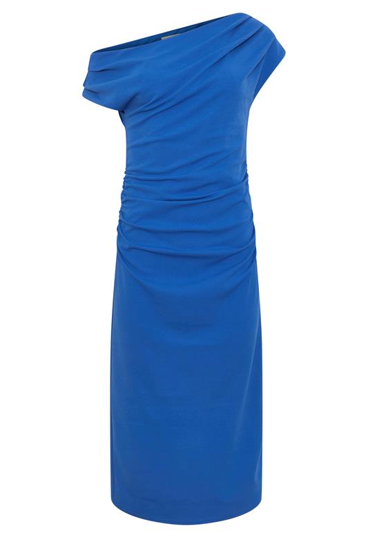 STAR Blue Draped Midi Dress | StarByJM 5