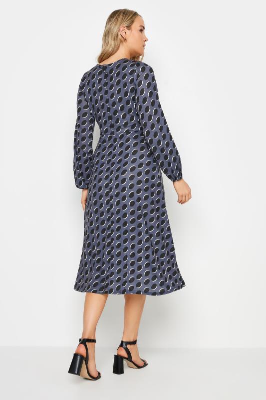 LTS Tall Charcoal Grey Spot Print Midi Dress | Long Tall Sally 4
