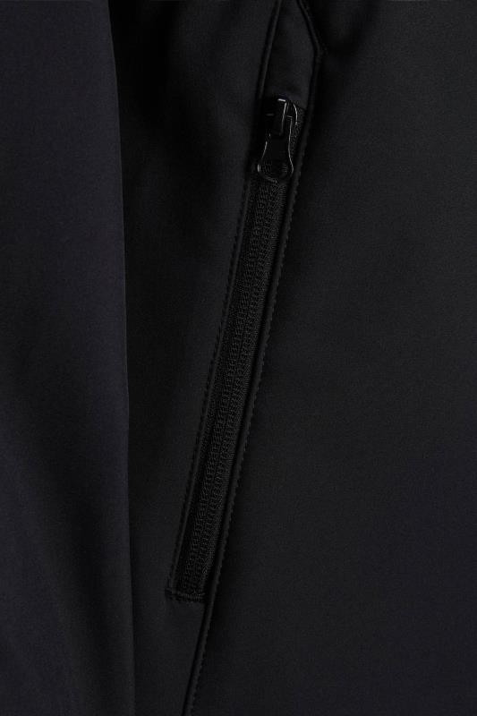 JACK & JONES Big & Tall Black Hooded Softshell Jacket | BadRhino 3