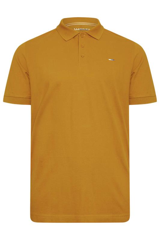 BadRhino Mustard Yellow Essential Polo Shirt | BadRhino 4
