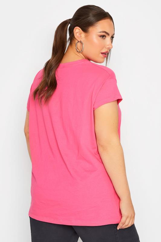 LIMITED COLLECTION Plus Size Pink 'Stay Sassy, Classy' Slogan Print T-Shirt | Yours Clothing 4