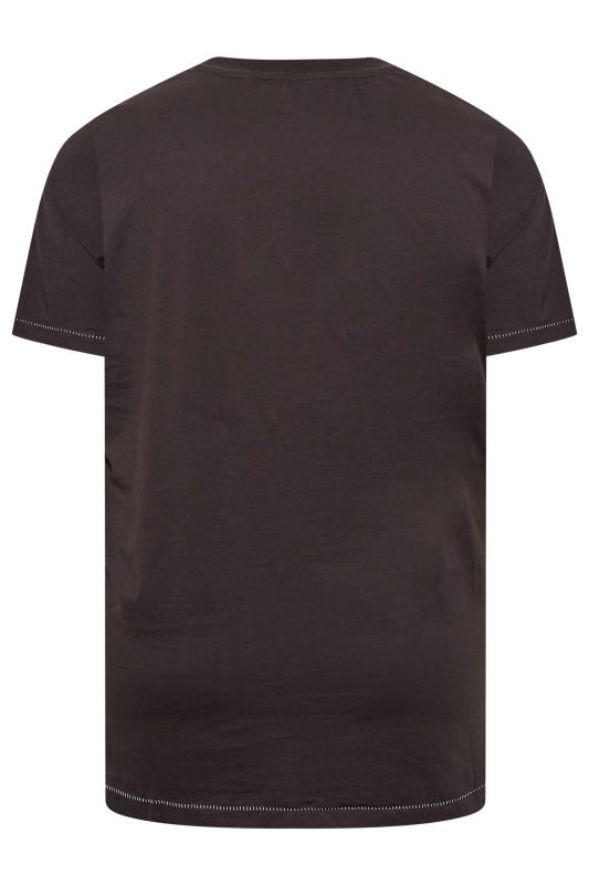 D555 Big & Tall Black Volkswagen Camper Print T-Shirt | BadRhino 4