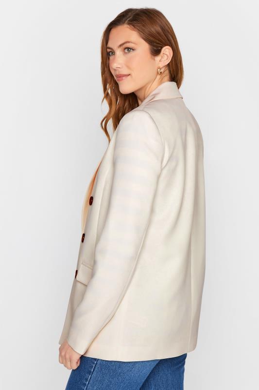 LTS Tall Women's Ivory White Double Breasted Blazer | Long Tall Sally 3