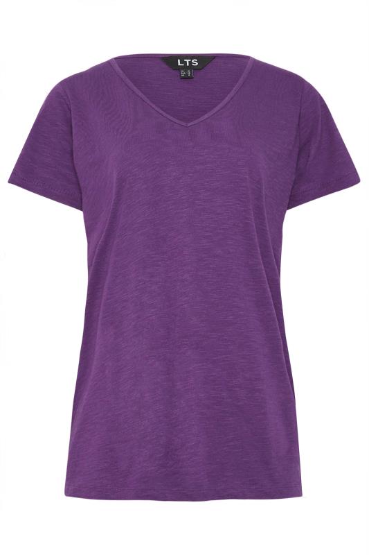 LTS Tall Womens Purple V-Neck T-Shirt | Long Tall Sally 5