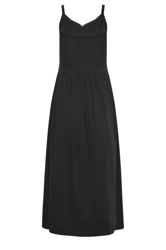 LTS Tall Womens Black Button Through Cami Dress | Long Tall Sally  7