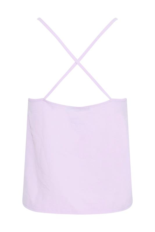 Petite Lilac Purple Cross Back Cami Top | PixieGirl  7
