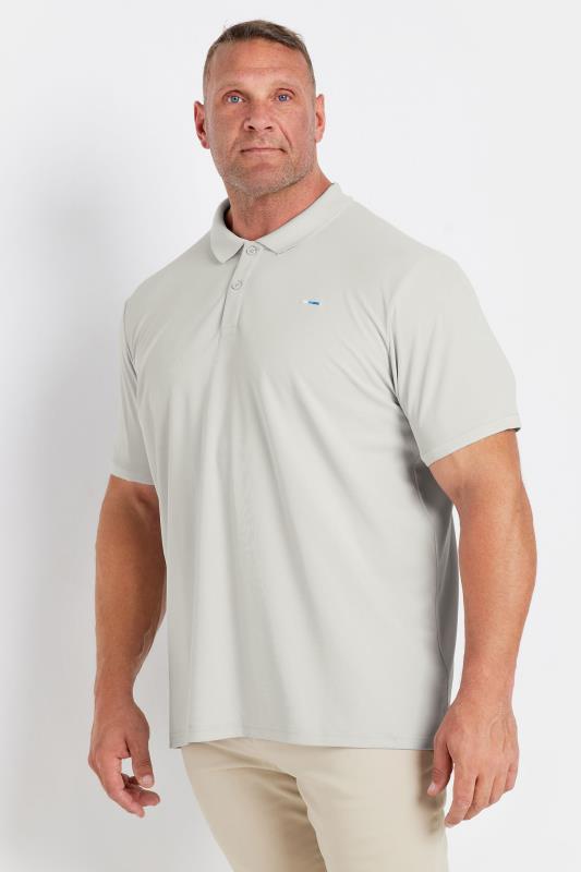 Men's  BadRhino Golf Big & Tall Grey Pique Polo Shirt
