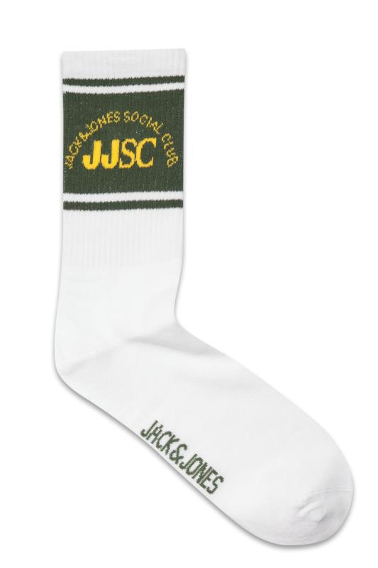 JACK & JONES White 5 Pack Club Tennis Socks 3