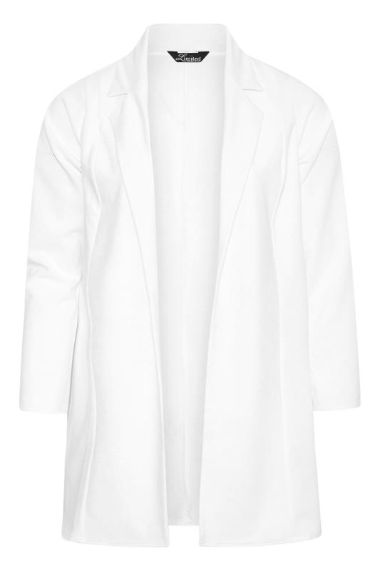 LIMITED COLLECTION Plus Size White Scuba Blazer | Yours Clothing 7