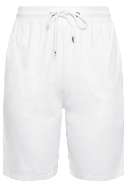 YOURS Plus Size White Jogger Shorts | Yours Clothing