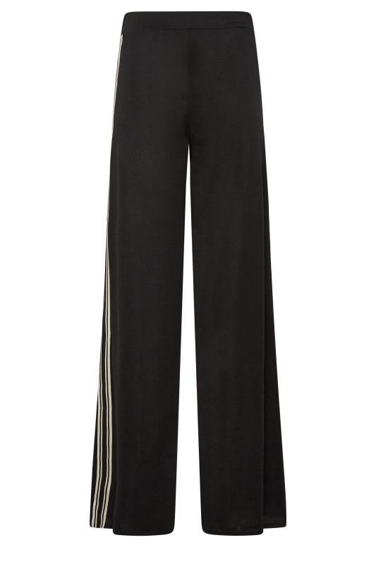 LTS Tall Women's Black Wide Leg Stripe Trousers | Long Tall Sally 6