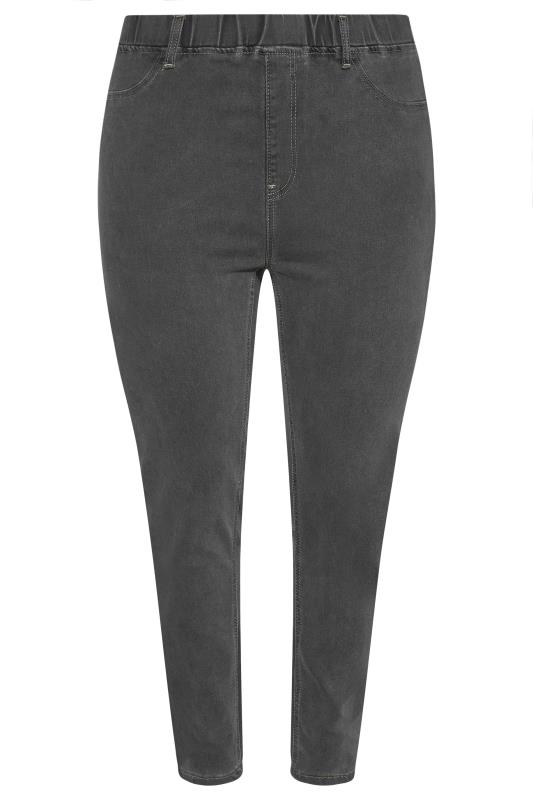 Plus Size Grey GRACE Jeggings | Yours Clothing 4