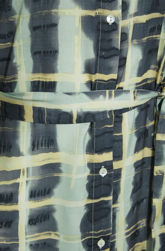 Tall Women's LTS Green & Black Check Print Shirt Dress | Long Tall Sally 2