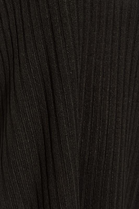 Curve Black Ribbed V-Neck Knitted Vest Top 5