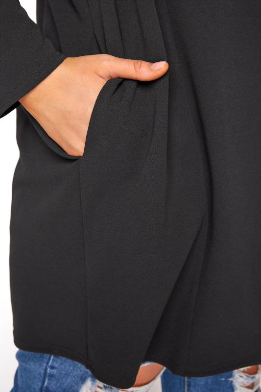 YOURS Curve Plus Size Black Longline Blazer | Yours Clothing 14