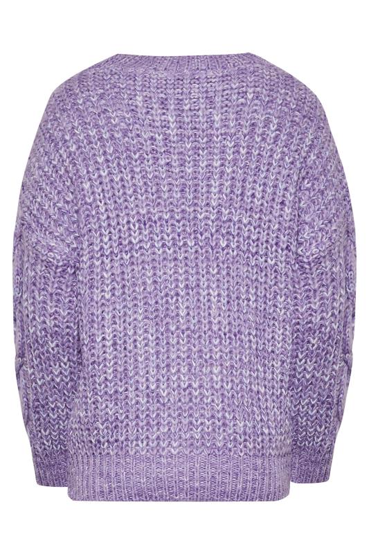 LTS Tall Lilac Purple Knit Jumper | Long Tall Sally 7