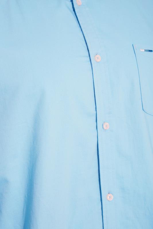 BadRhino Big & Tall Light Blue Essential Long Sleeve Oxford Shirt 2