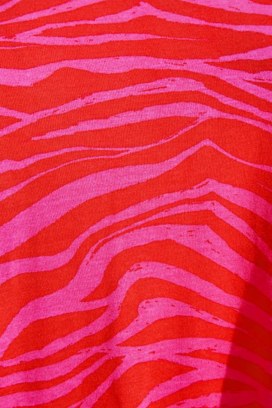 Curve Pink Zebra Print Bar Back Vest Top_Z.jpg
