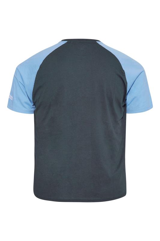LAMBRETTA Navy Blue Target Raglan T-Shirt | BadRhino 5