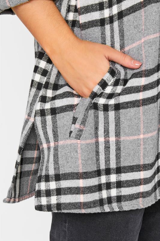 LIMITED COLLECTION Curve Grey Checked Shacket_E.jpg