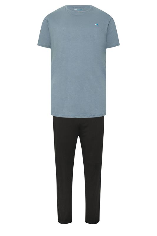 BadRhino Big & Tall Petrol Blue Lounge Trouser & T-Shirt Set | BadRhino 5