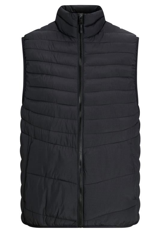 JACK & JONES Black Padded Packable Gilet | BadRhino 2