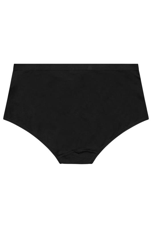 YOURS 5 PACK Plus Size Black & White Full Briefs | Yours Clothing 6