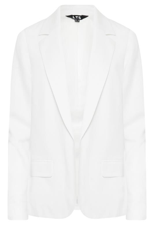 LTS Tall White Linen Look Blazer Jacket | Long Tall Sally  6