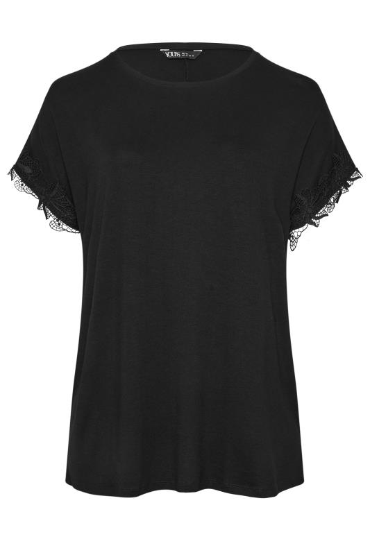 YOURS Plus Size Lace Detail Top | Yours Clothing 5