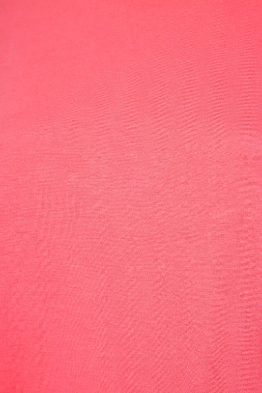 Coral Pink Short Sleeve Basic T-Shirt_S.jpg