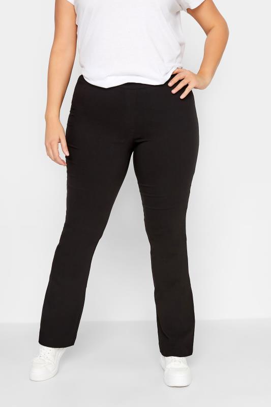  Grande Taille LTS Tall Black Stretch Bootcut Trousers