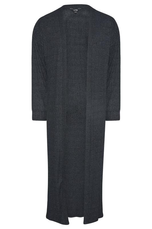 LTS Tall Charcoal Grey Longline Cardigan 6