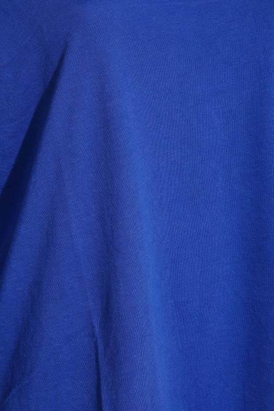 Plus Size Cobalt Blue Long Sleeve T-Shirt | Yours Clothing  4