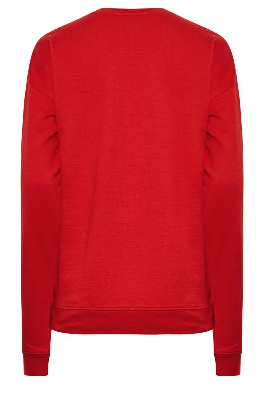 LTS Tall Red 'Paris 88' Slogan Sweatshirt | Long Tall Sally 7