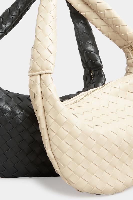 Cream Woven Slouch Handle Bag | Yours Clothing  8