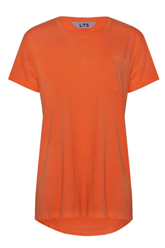 Tall Women's LTS Orange Short Sleeve Pocket T-Shirt | Long Tall Sally 6