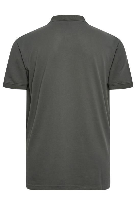 LYLE & SCOTT Big & Tall Gunmetal Grey Core Polo Shirt | BadRhino 3