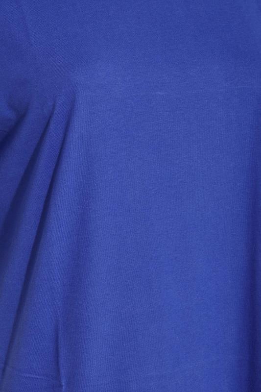 Plus Size Cobalt Blue Oversized Tunic T-Shirt Dress | Yours Clothing 5